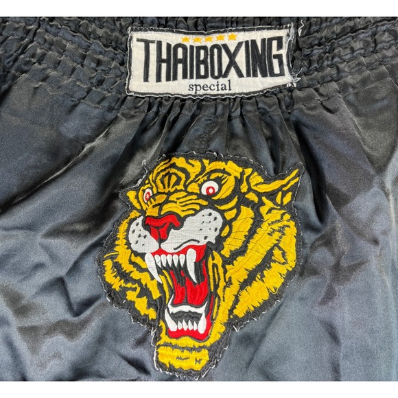 Vintage ThaiBoxing Men XXXL Shorts extremely rare Tiger Muay Thai Kickboxing - Picture 1 of 10